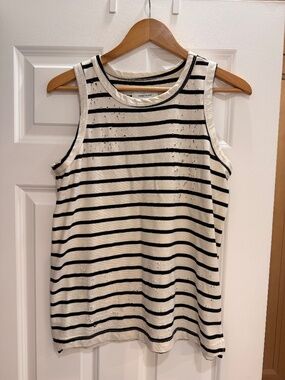 Current Elliot Striped Tank Top Size 2 (US M-L)